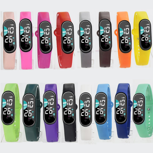 LED Electronic Watch For Outdoor Touch Screen Silicone Digital SportsLED Electronic Watch For Outdoor Touch Screen Silicone Digital Sports Watch For Women Men Teens Students Ideal choice for Gifts For Kings Day