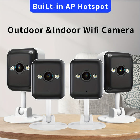 4Pcs 1080P Full HD Wireless Security Camera System  Day  Night FullColor Vision TwoWay Talk Smart Motion Detection Standalone Hotspot  Ideal for Child Elderly  Pet Monitoring
