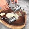 Stainless Steel Rotary Cheese Grater for Parmesan Mozerara Vegetables Etc Ergonomic Design Easy to Clean Multipurpose Kitchen Gadget for Home And Restaurant Use