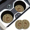 2pcs Bullet Base Pattern Absorbent Car Cup Holder Coaster Car Interior Accessories For Men And Women Water Cup Coaster For Car Vehicle Home And Desk
