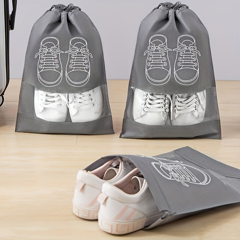 10pcs new travel shoe storage bag mold proof vacuum dustproof transparent and portable shoe bag moistureproof shoe storage bag essential for travel