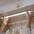 MotionActivated LED Cabinet Strip Light  USB Rechargeable Easy Magnetic Mount Crystal Embellished Metal Sconce with Sensor