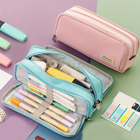 LargeCapacity ThreeLayer Pencil Case Stationery Box  MultiFunctional Organized and Stylish Design for Junior High School and High School Students  Japanese and Korean Version Inspired Perfect for Back to School Essentials
