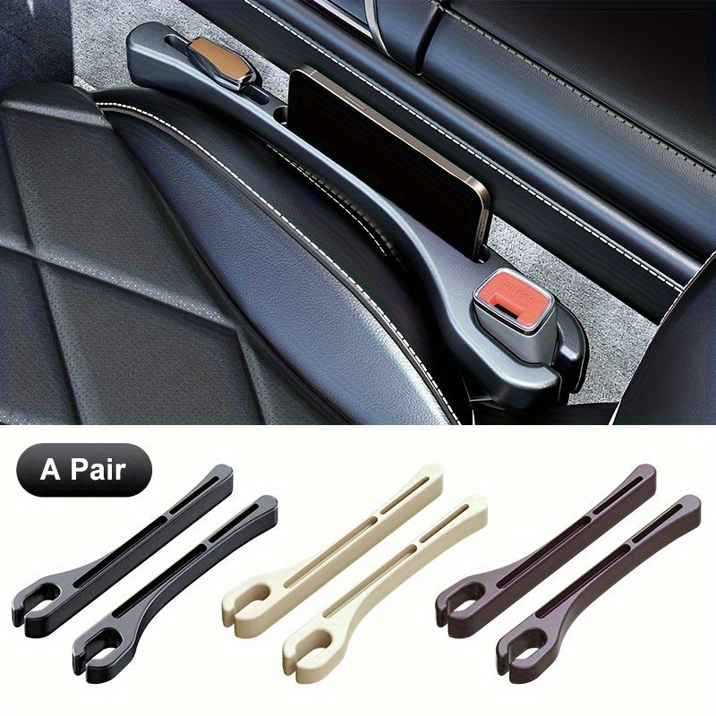 A Pair Car Seat Gaps Storage Box Leakproof Slot Filler Strip Dropproof Mobile PhoneKey Storage Rack Car Interior Accessories