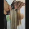 6-Piece Clip-In Straight Hair Extensions – Long Synthetic Fiber Wig Set for Women - 22 inches