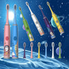 Kids Electric Toothbrush with 4 Brush Heads  Soft Bristle Polyester Unisex Portable Automatic Ideal Gift for Ages 315 No Battery Included
