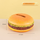 Creative Cartoon Hamburger Tissue Box - Home Decoration