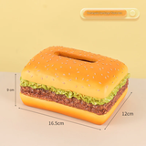 Creative Cartoon Hamburger Tissue Box - Home Decoration