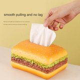 Creative Cartoon Hamburger Tissue Box - Home Decoration