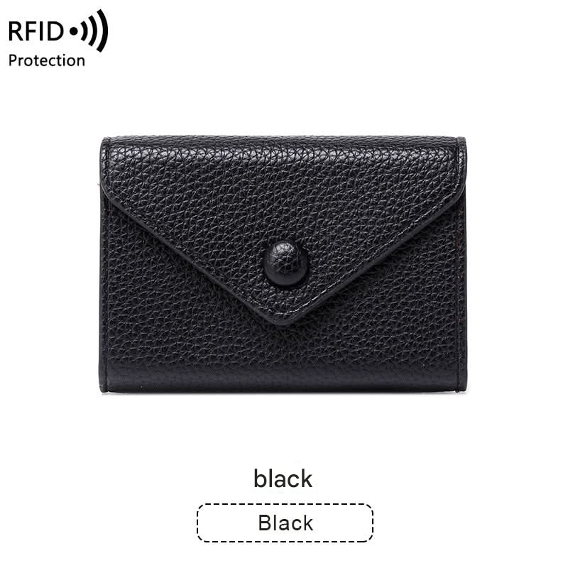 RFID Blocking PU Leather Card Holder – Lightweight Wallet for Men & Women