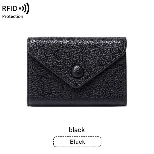 RFID Blocking PU Leather Card Holder – Lightweight Wallet for Men & Women