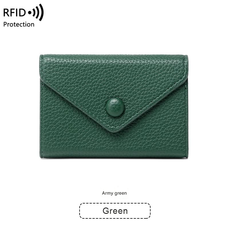 RFID Blocking PU Leather Card Holder – Lightweight Wallet for Men & Women
