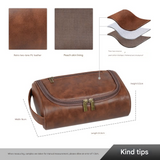 Luxury Waterproof PU Leather Cosmetic & Toiletry Bag