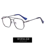 Men’s Ultra-Light Full Frame Blue Light Blocking Glasses – Classic Metal Eyewear