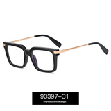 Men’s Retro Full Frame Blue Light Blocking Glasses – Metal Eyewear With Myopia-Ready