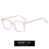Men’s Retro Full Frame Blue Light Blocking Glasses – Metal Eyewear With Myopia-Ready