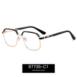 Men’s Square Anti-Blue Light Glasses – Business Style Full Frame Eyewear