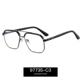 Men’s Square Anti-Blue Light Glasses – Business Style Full Frame Eyewear