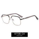 Men’s Square Anti-Blue Light Glasses – Business Style Full Frame Eyewear