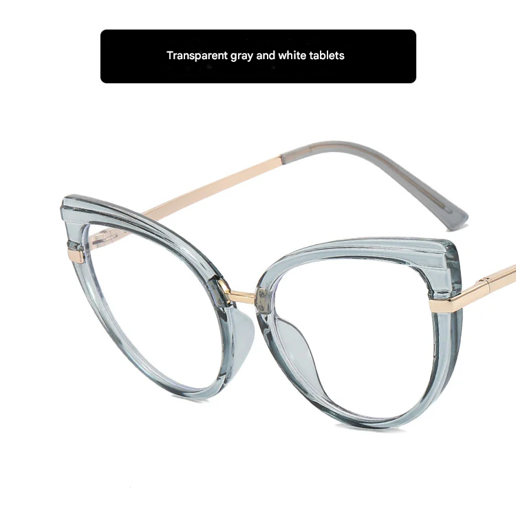 Classic Cat Eye Anti-Blue Light Glasses for Women – TR90 Retro Flat Frame