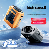 USB Rechargeable Waist Fan – Bladeless, High-Speed, 100-Gear Cooling Device