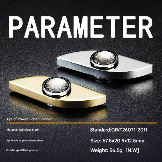 Stainless Steel Eye Fidget Spinner – Precision Finger Gyroscope for Stress Relief