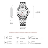 Sinobi Men’s Stainless Steel Quartz Watch – Business Style Waterproof Timepiece