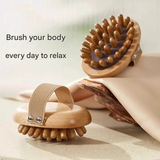 Wooden Meridian Massage Brush – Full Body Scraping Tool for Circulation & Relaxation