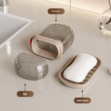 Portable Travel Soap Box with Lid – Transparent Design, Sealed & Drainable