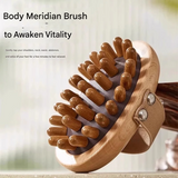Wooden Meridian Massage Brush – Full Body Scraping Tool for Circulation & Relaxation