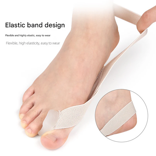Pack of 2 Hallux Valgus Toe Separators – Bunion Corrector for Big Toe Alignment