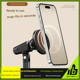 Magnetic Phone Stand for iPhone 13/14/15 – Telescopic Desktop Holder for Live Streaming & Video Calls