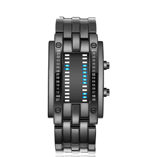 LED Dual-Line Iron Man Electronic Watch