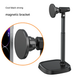 Magnetic Phone Stand for iPhone 13/14/15 – Telescopic Desktop Holder for Live Streaming & Video Calls