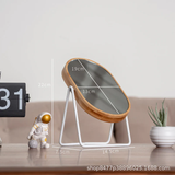 Rotatable Bamboo Makeup Mirror- Dressing Mirror