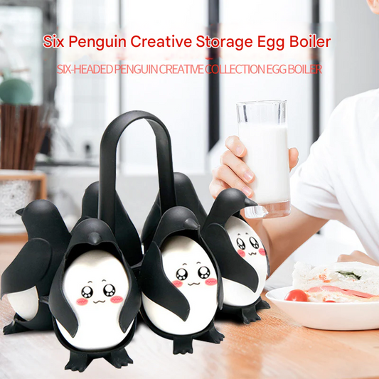 Penguin Egg Steamer – Cute Plastic Egg Boiler & Storage Rack