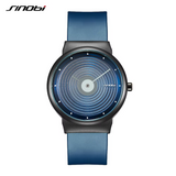 Sinobi Men's Modern Quartz Watch – Waterproof, Silicone Strap, Luxury Design