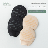 Women’s Invisible Half-Slip Cotton Socks for Heels – Thin, Non-Slip, Shallow Sandal Socks