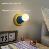 Doraemon Silicone Night Light – Lamp with Warm & White Light for Bedside or Kids' Room Decor