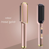 LCD Hair Straightener & Curling Comb