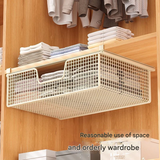 Pull-Out Hanging Storage Shelf – Carbon Steel Organizer for Kitchen, Bathroom & Closet