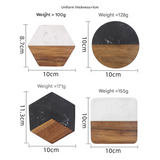 Luxury Wooden Drink Coaster Set – Non-Slip, Heat-Resistant Tableware for Modern Homes