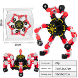 Luminous Mechanical Fidget Gyroscope Toy – ABS Finger Spinner with Steel Ball