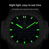 Swiss Luxury Quartz Watch for Men, Luminous