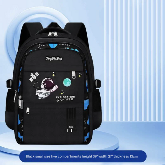 Boys' Elementary School Backpack – Large-Capacity Schoolbag for Grades 1-6