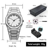Men’s Sports Quartz Watch – Waterproof Large Dial Timepiece