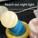 Doraemon Silicone Night Light – Lamp with Warm & White Light for Bedside or Kids' Room Decor