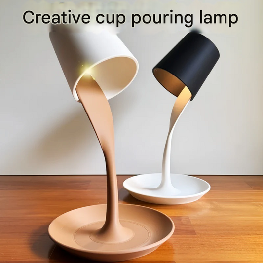 Decorative Table Lamp with Tray – Modern Resin Bedside Light for Living Room & Home Decor