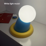 Doraemon Silicone Night Light – Lamp with Warm & White Light for Bedside or Kids' Room Decor