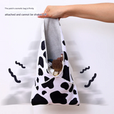 Foldable Multi-Purpose Storage Bag – Cow Pattern Travel Organizer for Cosmetics, Tablets & Daily Essentials